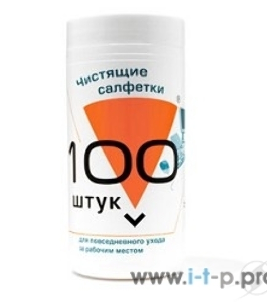 Чистящие средства Konoos KBU-100 Салфетки для комп. техники в банке, 100 шт.