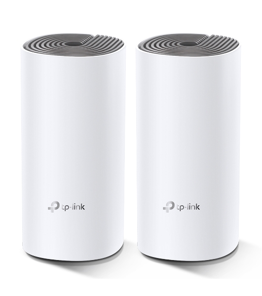 Домашняя Mesh Wi-Fi система TP-Link Deco E4 (3-Pack), 1167 Мбит/с (5 ГГц: до 867 Мбит/с + 2,4 ГГц: до 300 Мбит/с), 2 порта 100 Мбит/с, 2 встроенные антенны на каждом модуле Deco