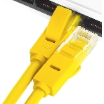 Патч-корд Greenconnect UTP прямой ethernet 0.5m cat.5е, RJ45, литой (Желтый) (GCR-LNC02-0.5m), фото3