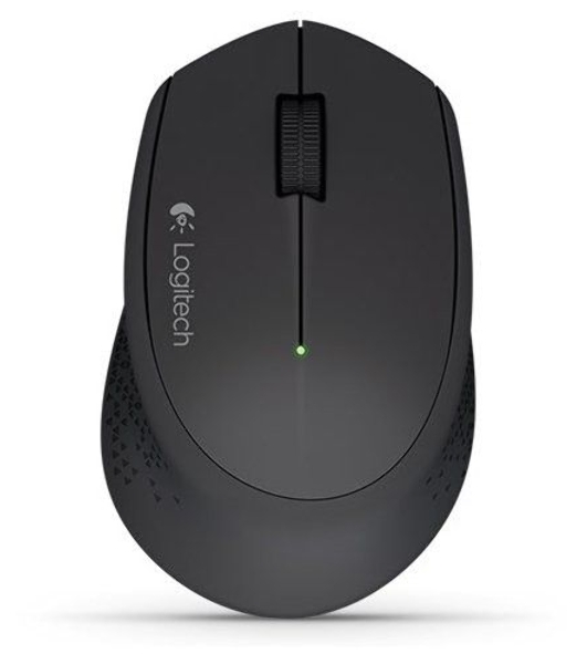 Мышь беспроводная Logitech M280 черный, 1000 dpi, радиоканал, USB, кнопки - 3