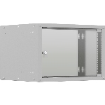 Шкаф коммутационный NTSS LIME (NTSS-WL6U5545GS) настенный 6U 550x450 мм пер. дв. стекл несъемн. бок. пан. 30 кг серый 110 град., фото5