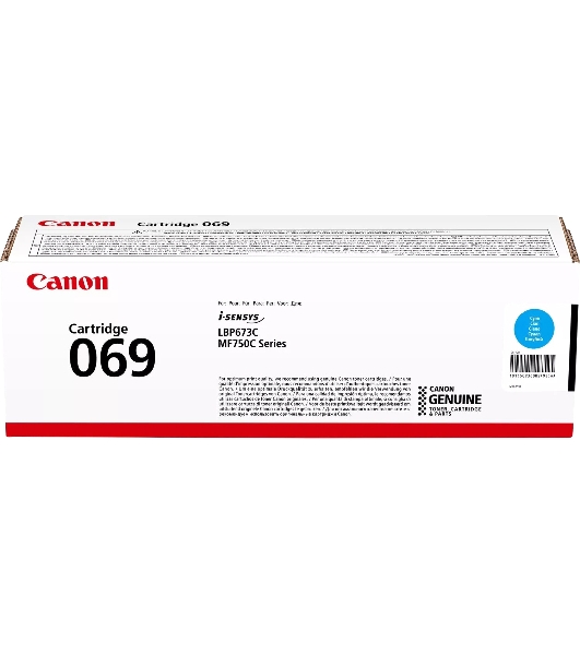 Картридж лазерный Canon 069C (5093C002) голубой (1900 стр.) для Canon MF752Cdw/754Cdw, LBP673Cdw