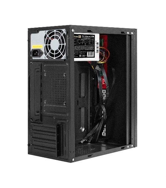 Компьютерный корпус Minitower ExeGate EX299408RUS BAA-403-AA500 (mATX, БП AA500 с вент. 8см, 2*USB, HD Audio, черный)