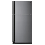 Холодильник Sharp SJ-XE59PMSL серебристый двухкамерный 430/148л морозилка сверху, No Frost, фото2