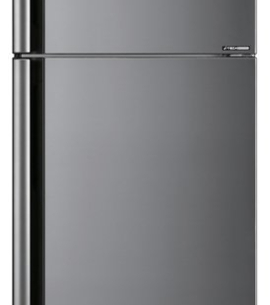 Холодильник Sharp SJ-XE59PMSL серебристый двухкамерный 430/148л морозилка сверху, No Frost