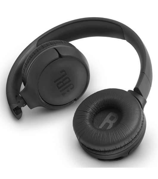 Проводные наушники JBL Tune 500 черный, накладные, Jack 3.5 мм, складная конструкция