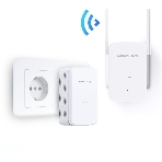 Комплект гигабитных Wi-Fi адаптеров Mercusys Powerline AV1000 Powerline kit with 300Mbps Wi-Fi, plug and play, up to 300 meters over an existing electrical circuit, the kit includes a MP510 and a MP500., фото3