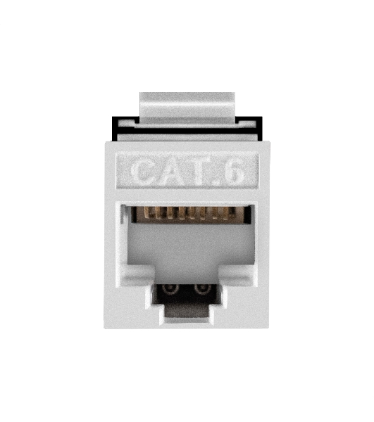 Модуль-вставка Keystone Jack RJ-45 ExeGate KJ-8P8C-U-C6-180-TL (Кат.6, неэкранированная, 180 градусов, IDC Toolless (без инструмента))