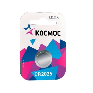 Элемент питания Космос литиевый CR 2025 1хBL (блист.1шт)