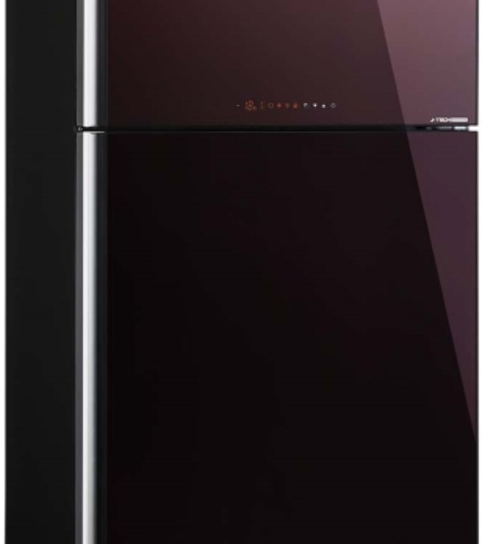 Холодильник Sharp SJXG60PGRD бордовый двухкамерный 422/178 л морозилка сверху, No Frost