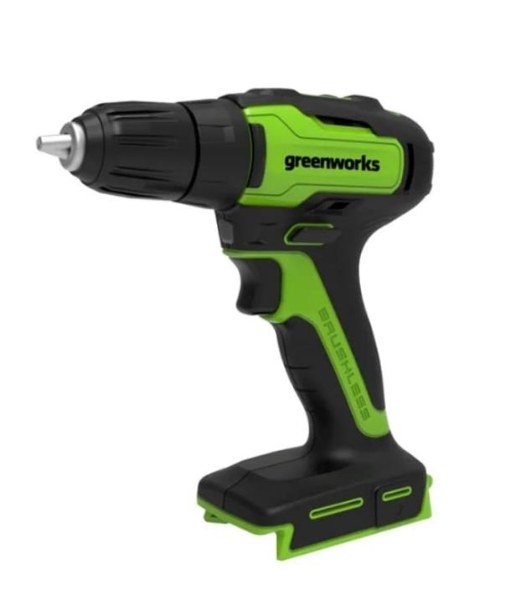 Дрель-шуруповерт GREENWORKS 3704007UA, 24 В, 0 Ач, 90 Нм, бесщеточный
