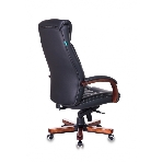 Кресло Бюрократ T-9922WALNUT/BLACK черный, кожа, фото16