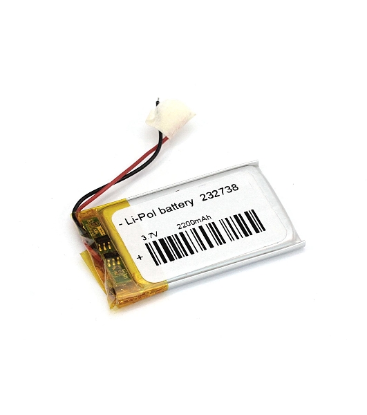 Аккумулятор Li-Pol (батарея) 2.3x27x38 мм 2pin 3.7V/220mAh
