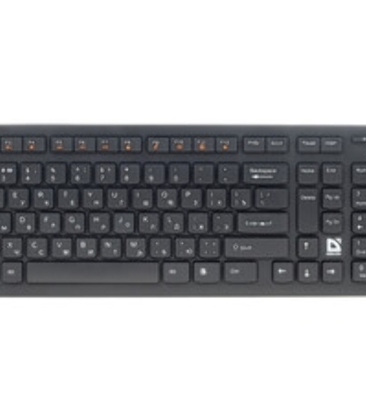 Комплект клавиатура+мышь Defender Columbia C-775 беспроводной, USB, 1600 DPI, чёрный