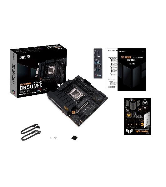 Материнская плата ASUS TUF GAMING B650M-E, AM5, AMD B650, 4xDDR5, 4xSATA, 2xM.2, 1xPCIe 4.0 x16, 2xPCIe x1, 2xDP, 1xHDMI, 1x 2.5Gb LAN, 1xUSB-A 3.2 Gen 2, 2xUSB-A 3.2 Gen 1, 4xUSB 2.0, 1xUSB-C 3.2 Gen 2, 3x3.5 мм, 7.1, mATX