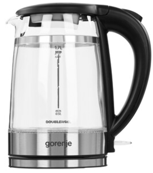 Чайник электрический Gorenje K17GDW 743902 черный