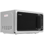 Микроволновая печь Sharp R-2852RSL серебристый, 20 л, 800 Вт, переключатели - кнопки, поворотный механизм, фото8