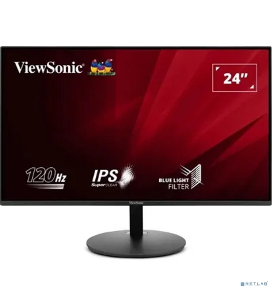 Монитор 23.8' ViewSonic VA24E1-H IPS 1920x1080, 120 Гц, 5 мс, 16:9, 250 кд/м², HDMI 1.4, VGA, черный