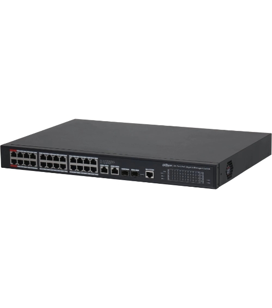 Коммутатор Dahua DH-S4228-24GT-360, 24×1 Гбит/с + 2×1 Гбит/с + 2×1 Гбит/с SFP, управляемый