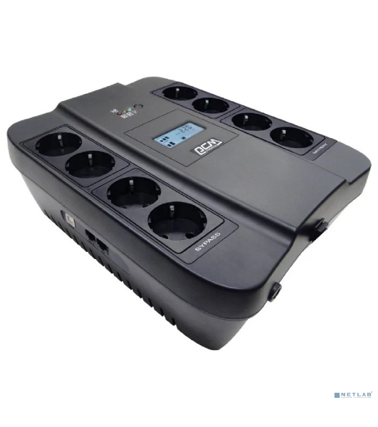 Источник бесперебойного питания Powercom Spider SPD-1100U LCD 605Вт 1100ВА черный