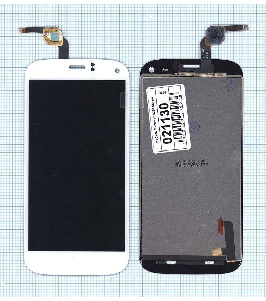 Дисплей для Micromax A250 Canvas Turbo белый