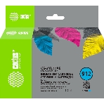 Картридж струйный Cactus CS-3YL77AE 912 голубой (5мл) для HP OfficeJet 8010/8012/8013/8014, фото 1