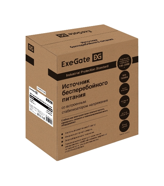 Комплект Источник бесперебойного питания EX295995RUS + батарея 26Aч EX285663RUS 1шт (инвертор, синус, для котла, настенный) ExeGate FineSine SX-500.LCD.AVR.2SH <500VA/300W, чистая синусоида, цветной LCD-дисплей, AVR, 2*Schuko, линейно-интерактивный, крепление настенное/универсальное, черный> + батарея ExeGate HRL 12-26 (12В, 26Ач) 1шт