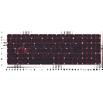 Клавиатура для ноутбука Acer Aspire VN7-593G черная с красной подсветкой, фото2