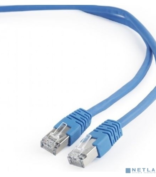 Патч-корд UTP Cablexpert cat.5e 0.25м, литой, многожильный, синий
