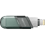 Флешка USB Sandisk IX90N iXpand Flip (SDIX90N-064G-GN6NN), 64Gb, USB 3.1/Lightning, R/W 150/70, зеленый/серебристый, фото12
