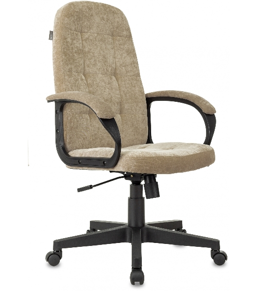 Кресло руководителя Бюрократ CH 002 Fabric Light-21 песочный, крестов. пластик