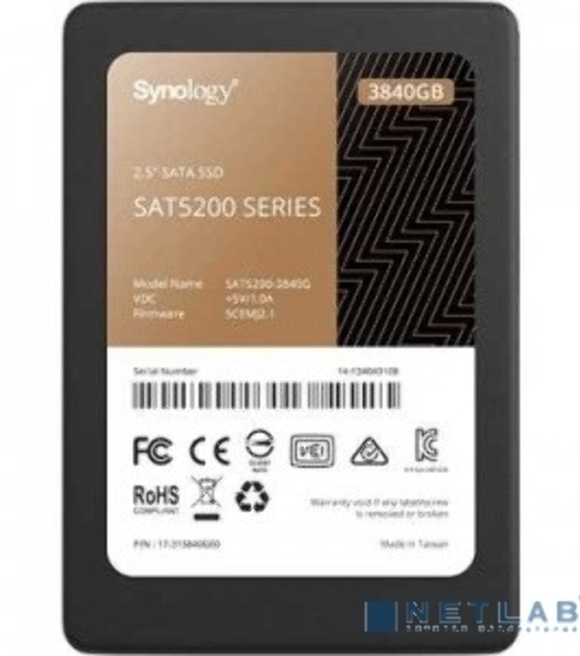 Накопитель SSD Synology SAT5210-7000G, 7Tb, SATA III, 2.5', R/W 530/500