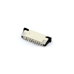 Разъем FPC Half Coverage Bottom Contact 1.0K-BX-8PWB 8 pin высота 2мм шаг 1мм, фото 1