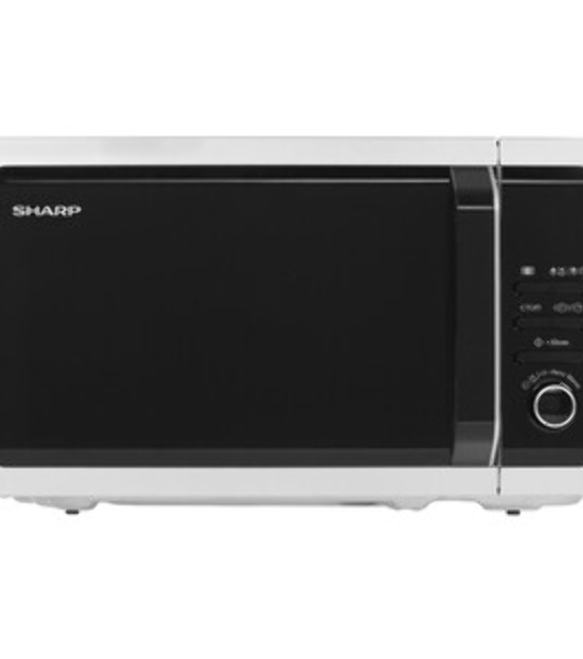 Микроволновая печь Sharp R-2852RSL серебристый, 20 л, 800 Вт, переключатели - кнопки, поворотный механизм