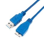 Кабель Gembird/Cablexpert USB 3.0 Pro, AM/microBM 9P, 30 см, экран, синий, пакет, фото2