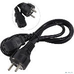 Кабель питания ExeGate Power PC-1P (Евровилка Schuko->С13) VDE-250V-3*0.75-CU, 10A, черный, 1.0м, фото2