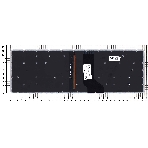 Клавиатура для ноутбука Acer Aspire VN7-593G черная с красной подсветкой, фото 1