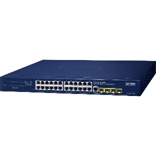 Коммутатор PLANET GS-4210-24T4S IPv4/IPv6, 24-Port 10/100/1000T + 4-Port 100/1000X SFP L2/L4 SNMP Manageable Gigabit Ethernet Switch(supports ERPS Ring, CloudViewer app, MQTT and Cybersecurity feature)