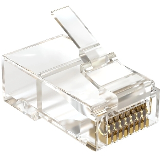 Коннектор Sysmatrix PLUG 8P8C5EU.UWRJ45 cat.5e UTP прозрачный (упак.: 100 шт)