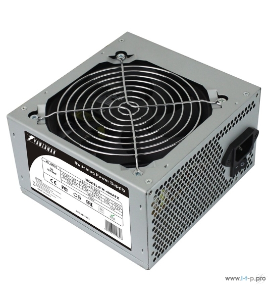 Блок питания Inwin/Powerman PM-450ATX, 450Вт, 120мм, серый