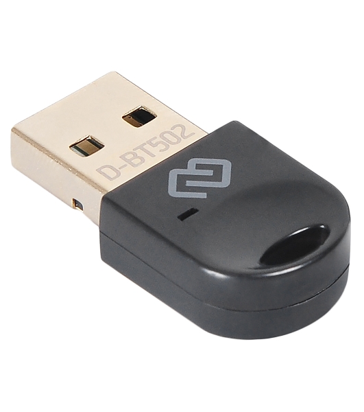 Адаптер USB Digma D-BT502 Bluetooth 5.0+EDR class 1.5 20м черный