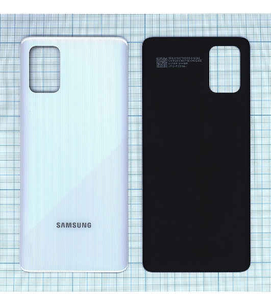 Задняя крышка для Samsung A715F Galaxy A71 (2019) серебристый
