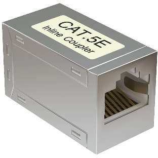 Адаптер Sysmatrix CC RJ45.5ES.WH проходн.RJ45 кат.5E бел.
