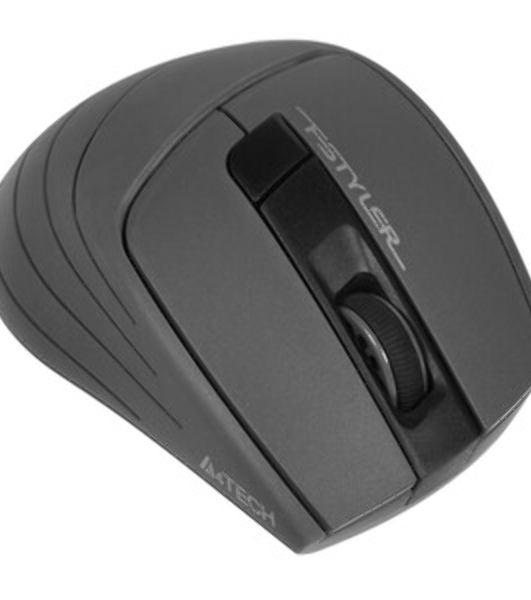 Мышь беспроводная A4Tech Fstyler FG30S серый/оранжевый, 2000 dpi, радиоканал, USB, кнопки - 6