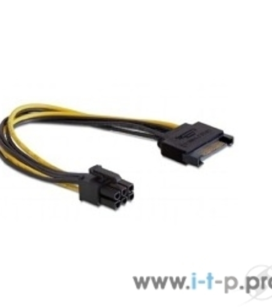 Разветвитель питания Cablexpert CC-PSU-SATA, SATA->PCI-Express 6pin, для подключения в/к PCI-Е (6pin) к б/п ATX