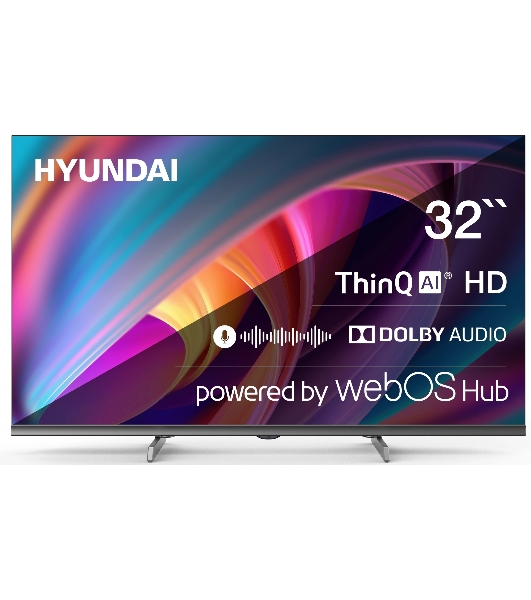 Телевизор Hyundai 32' H-LED32BS5100 черный/серый LED HD 60Hz WebOS 1.5GB/8GB