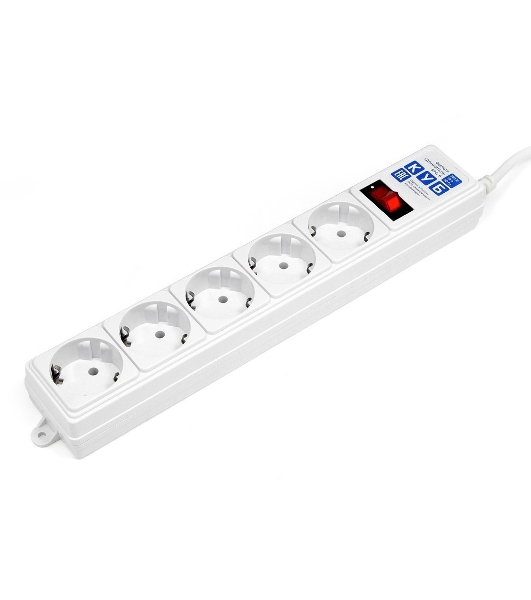 Сетевой фильтр Powercube SPG-B-15-WHITE 5 м, 5 розеток, белый, коробка