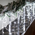 Гирлянда светодиодная Neon-night 'Бахрома' 3*0,8 м 200 LED белые, прозрачный ПВХ, фото3