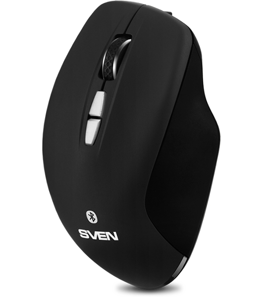 Мышь беспроводная SVEN RX-590SW черный, 1600 dpi, радиоканал, Bluetooth, USB, кнопки - 7