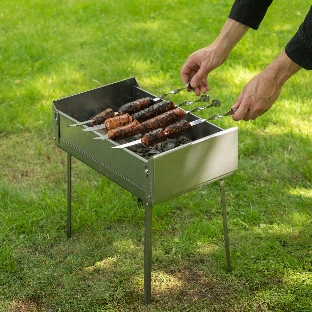 Мангал-дипломат Palisad Camping в сумке 410x280x125 мм, 1,5 мм, 6 шампуров в комплекте